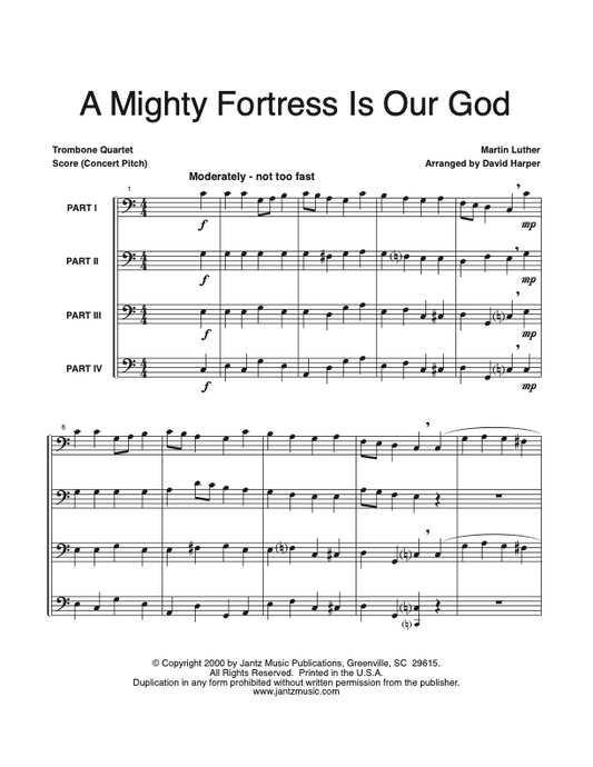 A Mighty Fortress - Trombone Quartet