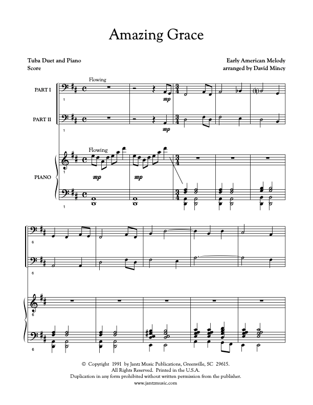 Amazing Grace - Tuba Duet