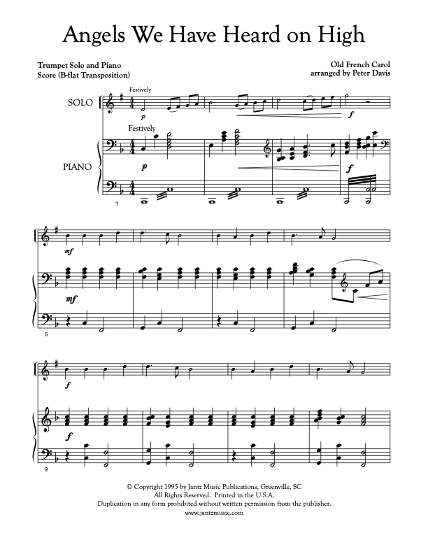 Angels We Have Heard on High - Trumpet Solo