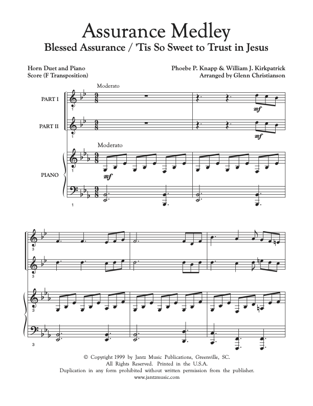 Assurance Medley - Horn Duet