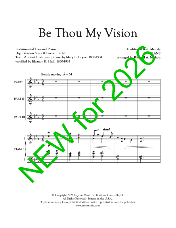 Be Thou My Vision - Combined Set of Flute/Clarinet/Alto Saxophone Trios