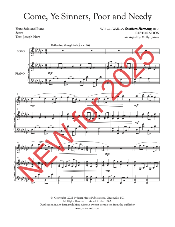 Come, Ye Sinners, Poor and Needy - Flute Solo