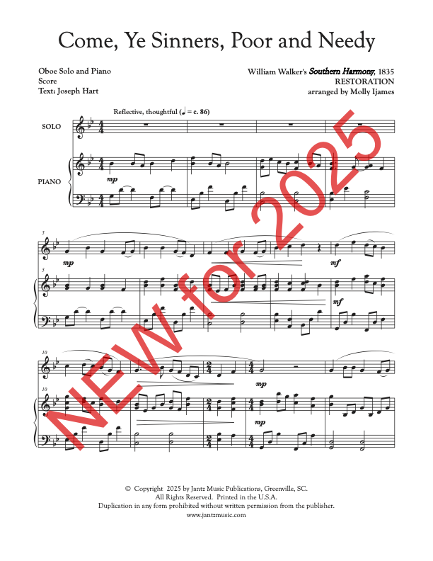 Come, Ye Sinners, Poor and Needy - Oboe Solo