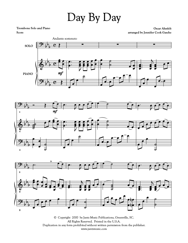 Day by Day - Trombone Solo