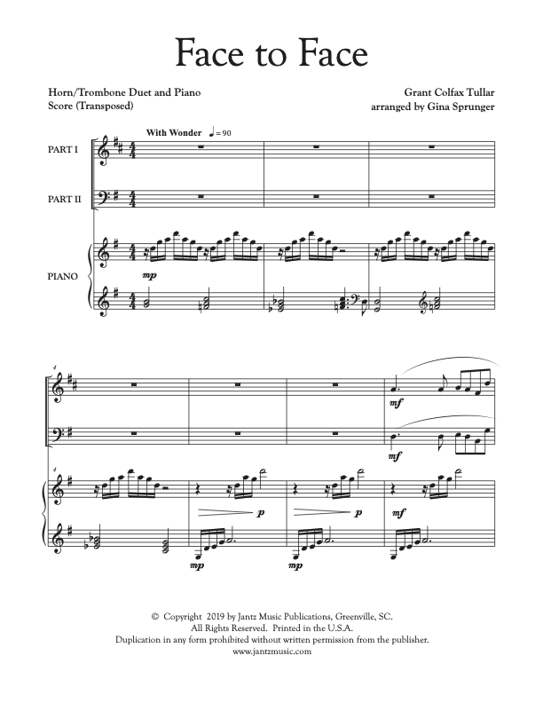 Face to Face - Horn/Trombone Duet