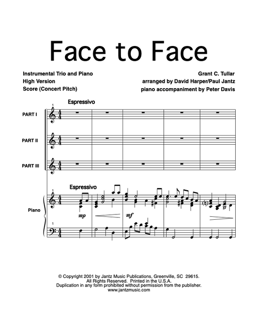 Face to Face - Combined Set of Flute/Clarinet/Alto Saxophone Trios