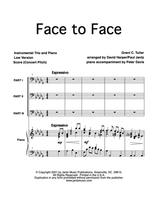 Face to Face - Trombone Trio