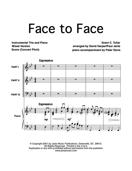 Face to Face - Combined Set of Mixed Brass & Mixed Woodwind Trios