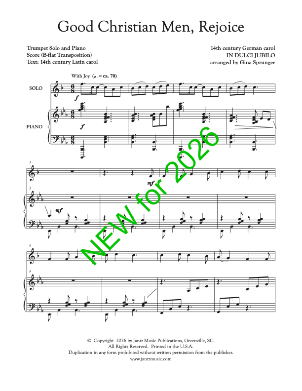 Good Christian Men, Rejoice - Trumpet Solo