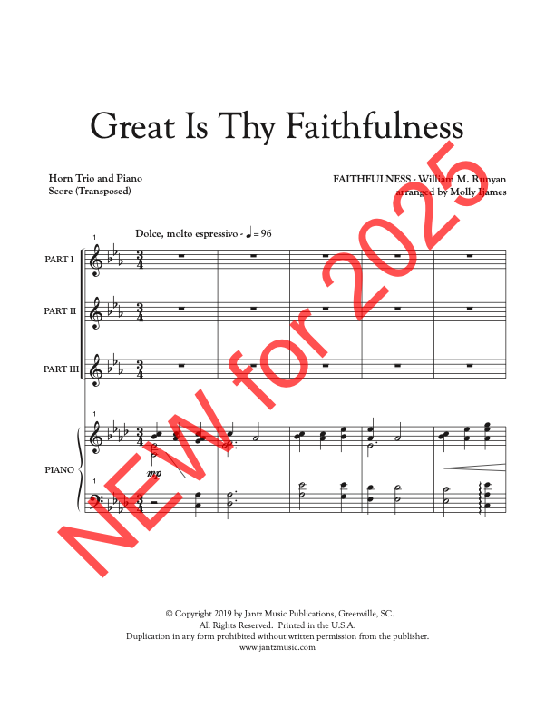 Great Is Thy Faithfulness - Horn Trio