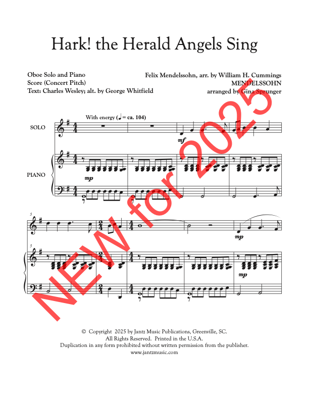 Hark! the Herald Angels Sing - Oboe Solo