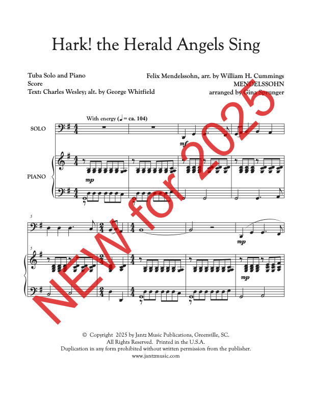 Hark! the Herald Angels Sing - Tuba Solo