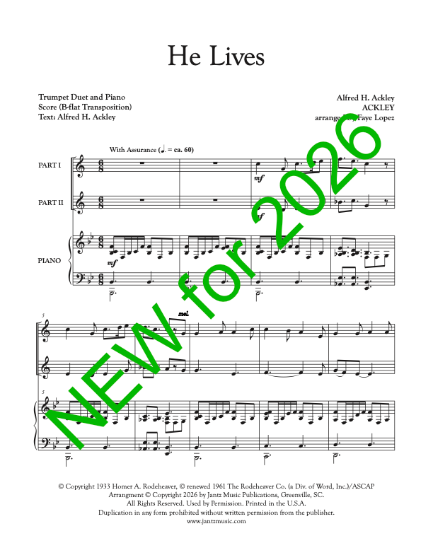He Lives - Trumpet Duet