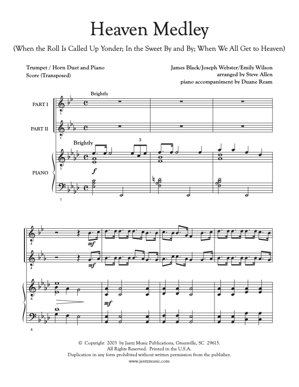 Heaven Medley - Trumpet/Horn Duet