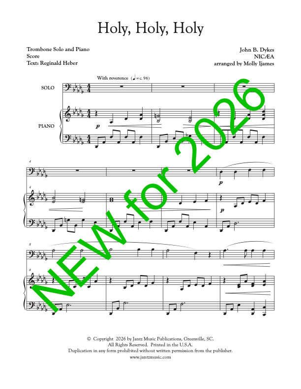 Holy, Holy, Holy - Trombone Solo