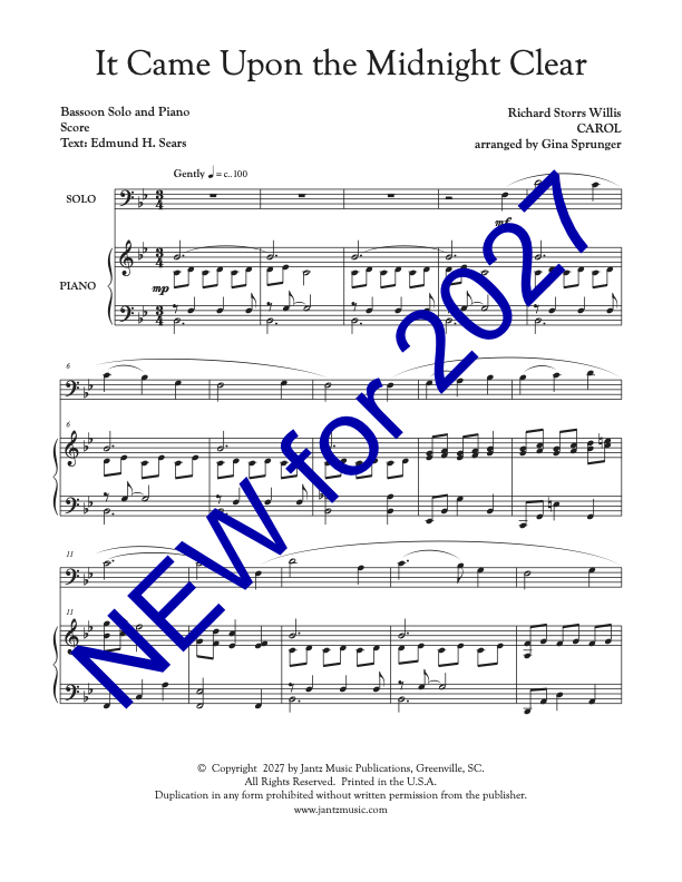 It Came Upon the Midnight Clear - Bassoon Solo