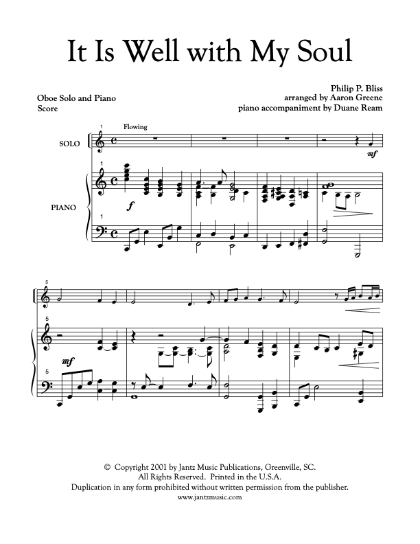 It Is Well with My Soul - Oboe Solo