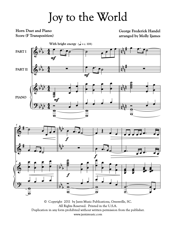 Joy to the World - Horn Duet