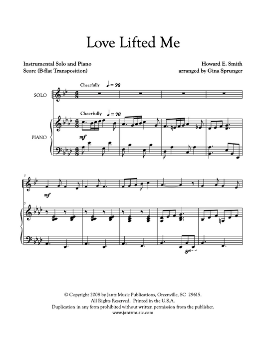 Love Lifted Me - Trumpet Solo