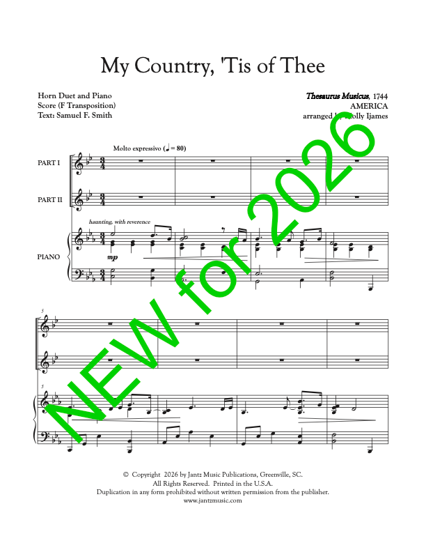 My Country, 'Tis of Thee - Horn Duet