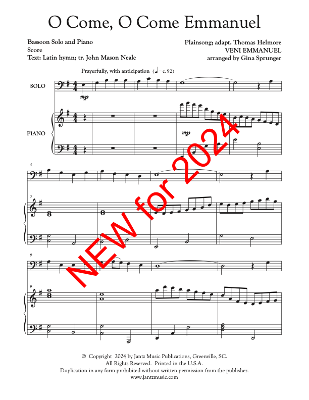 O Come, O Come Emmanuel - Bassoon Solo