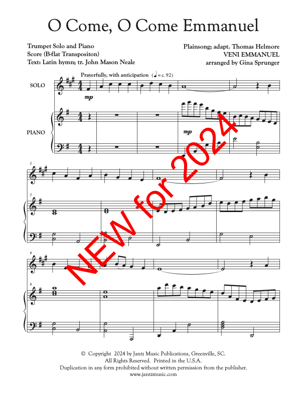 O Come, O Come Emmanuel - Trumpet Solo