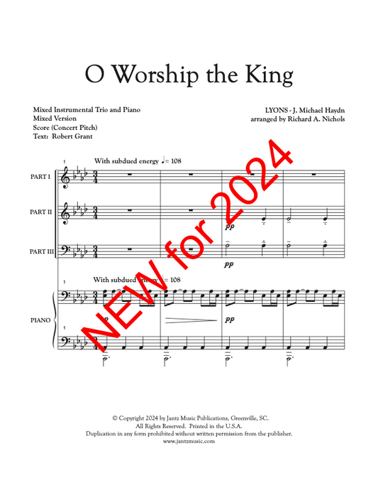 O Worship the King - Combined Set of Mixed Brass & Mixed Woodwind Trios