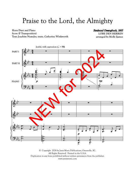 Praise to the Lord, the Almighty - Horn Duet