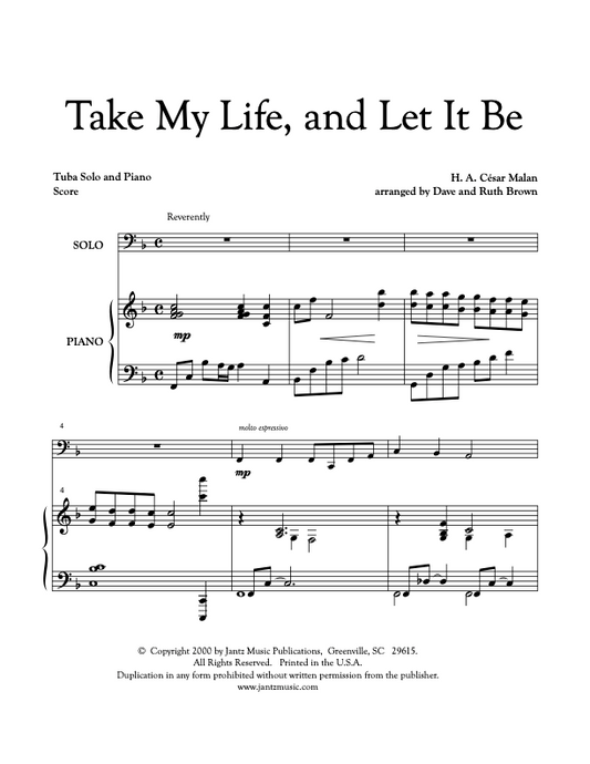 Take My Life, and Let It Be - Tuba Solo