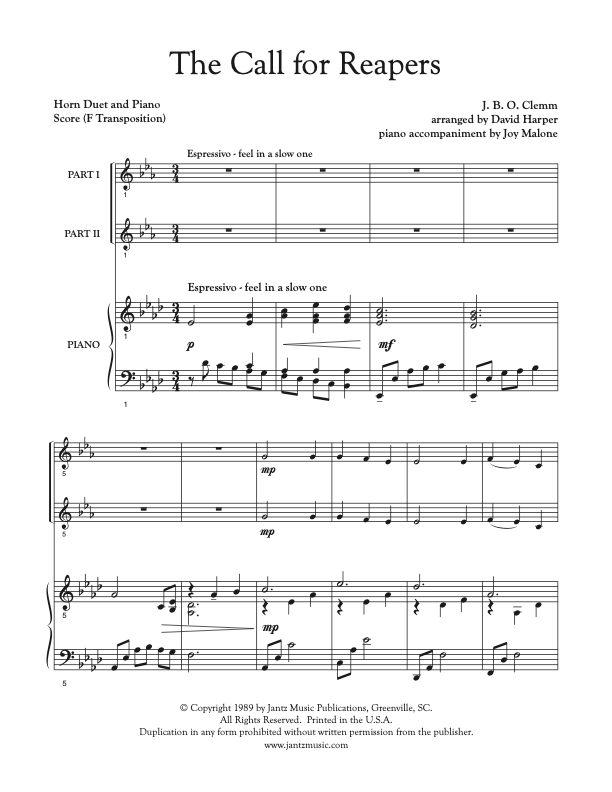 The Call for Reapers - Horn Duet