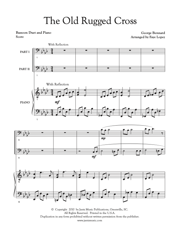 The Old Rugged Cross - Bassoon Duet
