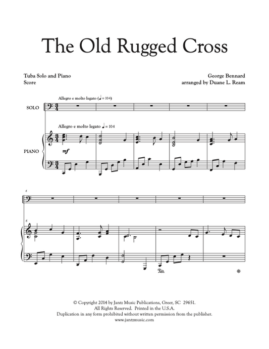 The Old Rugged Cross - Tuba Solo
