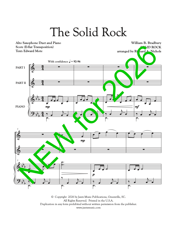 The Solid Rock - Alto Saxophone Duet