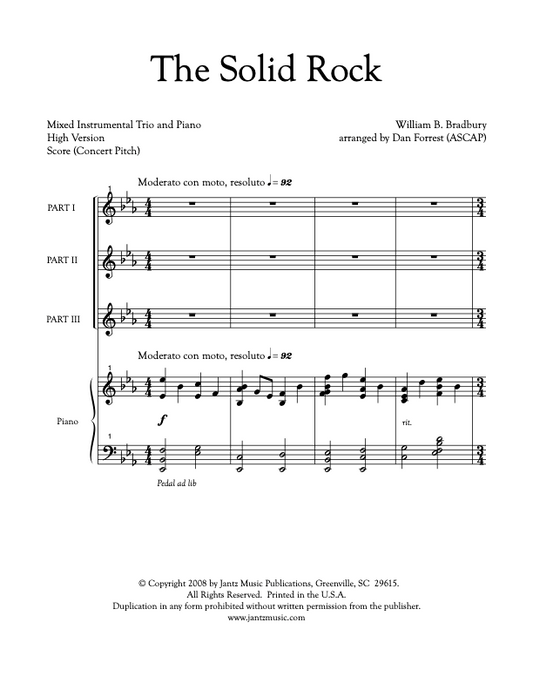 The Solid Rock - Combined Set of Flute/Clarinet/Alto Saxophone Trios
