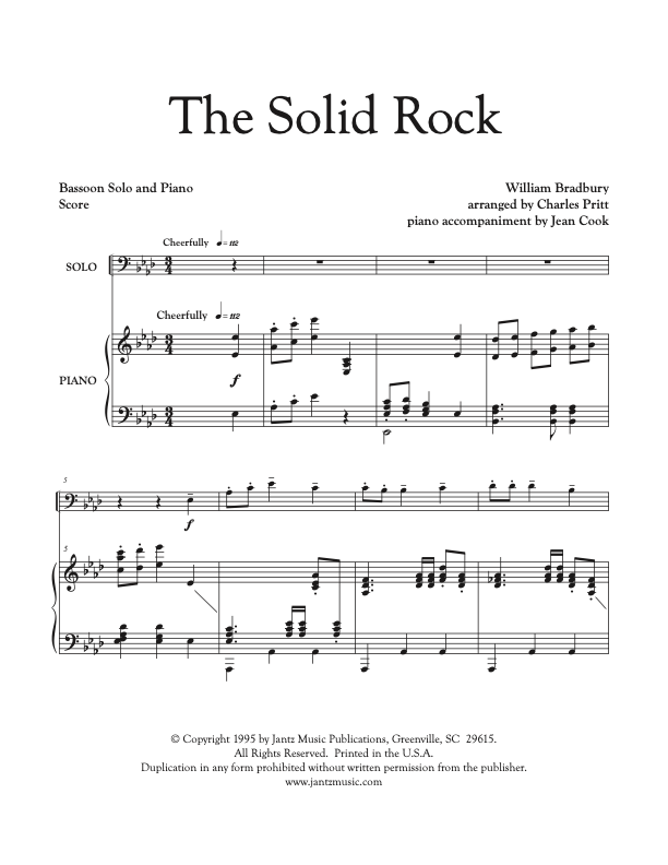 The Solid Rock - Bassoon Solo