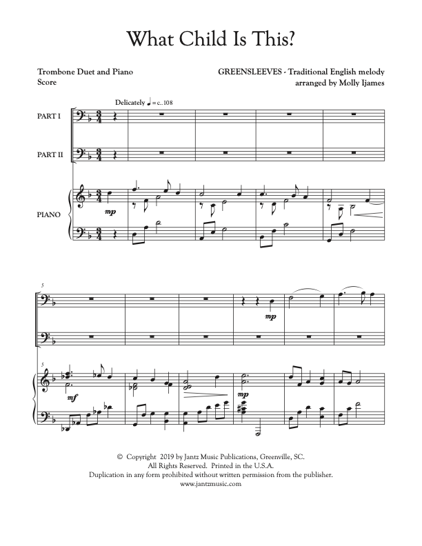 what-child-is-this-trombone-duet-jantz-music-publications for Sheet Music For Trombone Free Printable What Child Is This? - Trombone Duet – Jantz Music Publications for Sheet Music For Trombone Free Printable