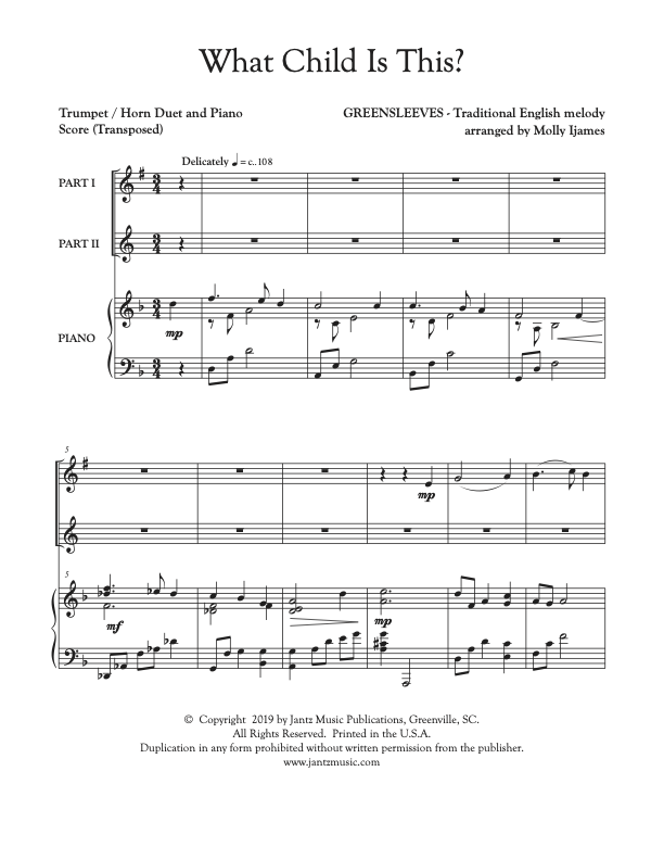 What Child Is This? - Trumpet/Horn Duet