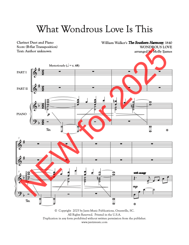 What Wondrous Love Is This - Clarinet Duet