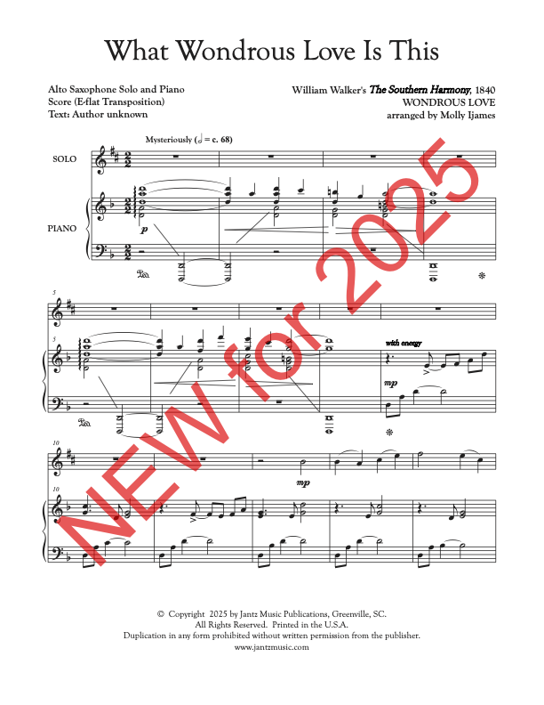 What Wondrous Love Is This - Alto Saxophone Solo