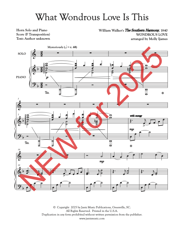 What Wondrous Love Is This - Horn Solo