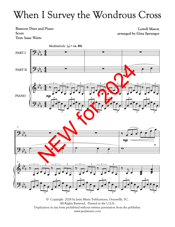 When I Survey the Wondrous Cross - Bassoon Duet