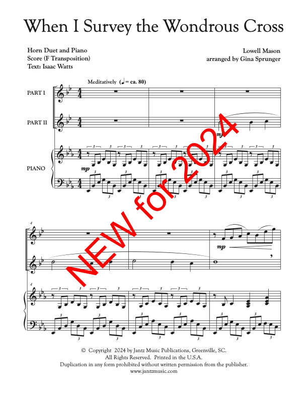 When I Survey the Wondrous Cross - Horn Duet