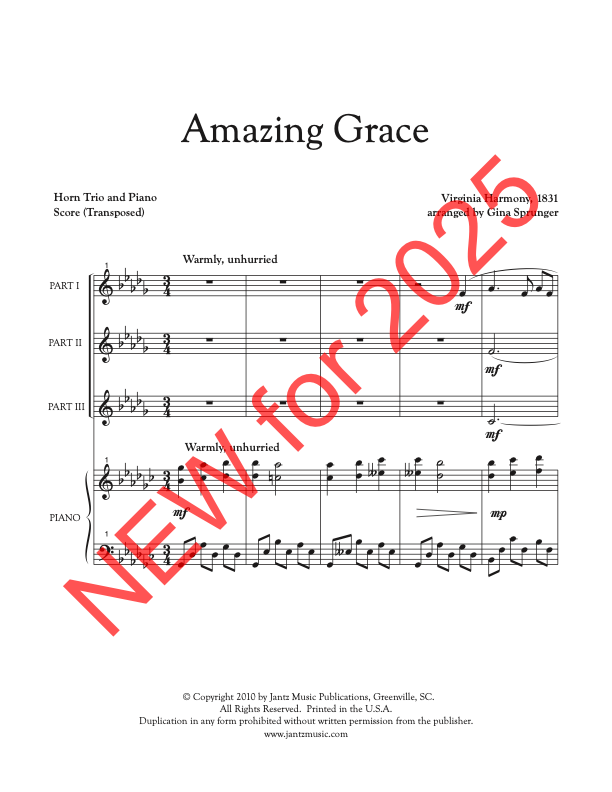 Amazing Grace - Horn Trio