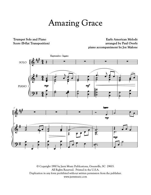 Amazing Grace - Trumpet Solo