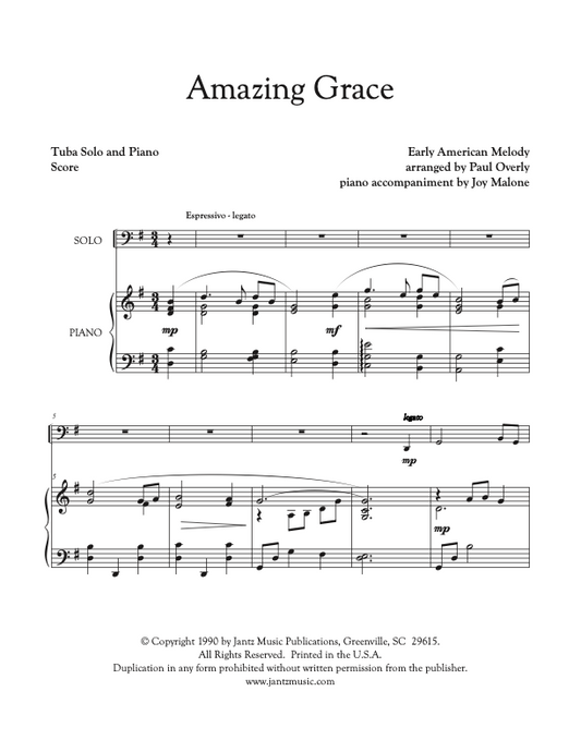 Amazing Grace - Tuba Solo
