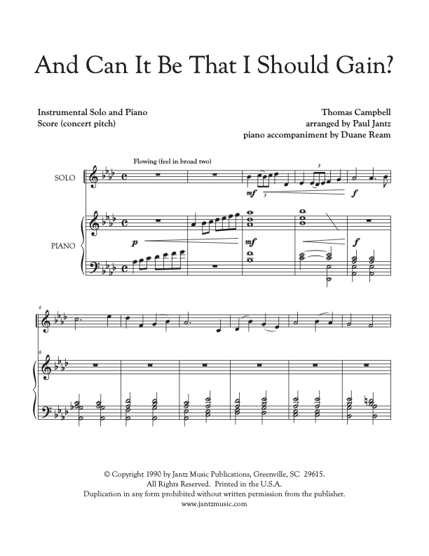 And Can It Be? - Combined Set of All Solo Instrument Options