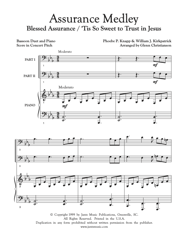 Assurance Medley - Bassoon Duet