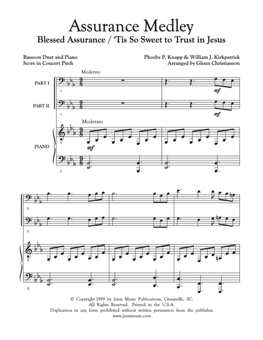 Assurance Medley - Bassoon Duet