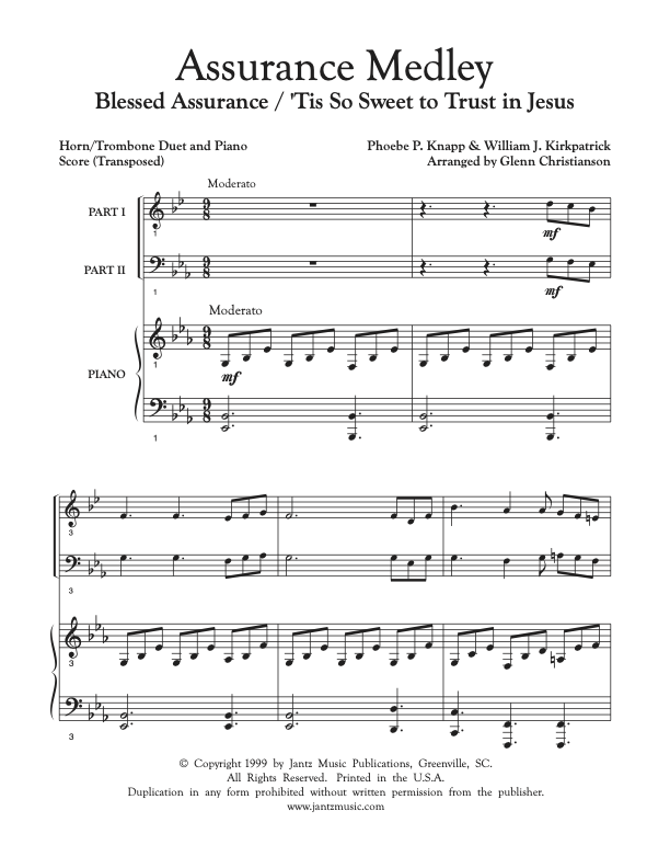 Assurance Medley - Horn/Trombone Duet