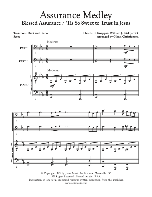 Assurance Medley - Trombone Duet